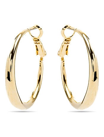 Boucles d'oreilles Luxenter plaqué or jaune 18 carats - Qupa