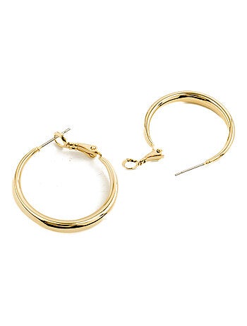 Boucles d'oreilles Luxenter plaqué or jaune 18 carats - Qupa