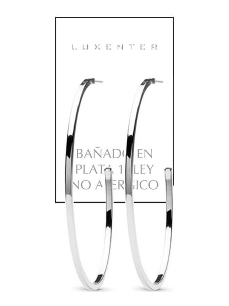 Boucles d'oreilles Luxenter plaquées rhodium - Nemar Argent - Kiabi