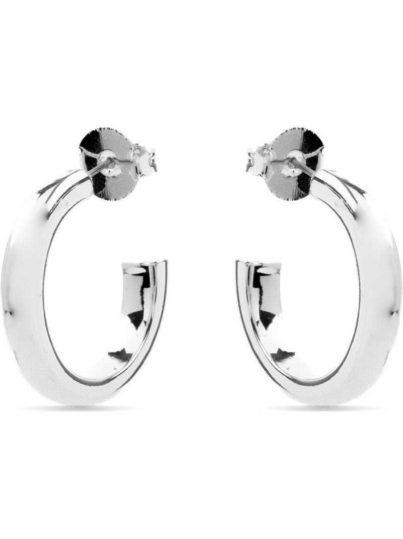 Boucles d'oreilles Luxenter rhodiées - Difie Gris - Kiabi