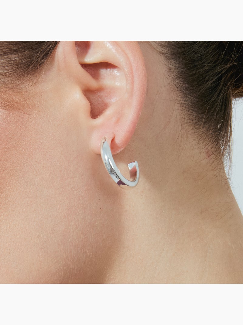 Boucles d'oreilles Luxenter rhodiées - Difie Gris - Kiabi