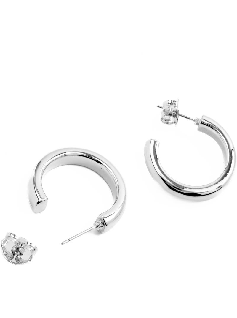 Boucles d'oreilles Luxenter rhodiées - Difie Gris - Kiabi