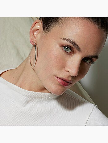 Boucles d'oreilles Luxenter rhodiées - Erkang