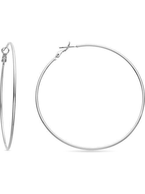 Boucles d'oreilles Luxenter rhodiées - Kelxo - Kiabi