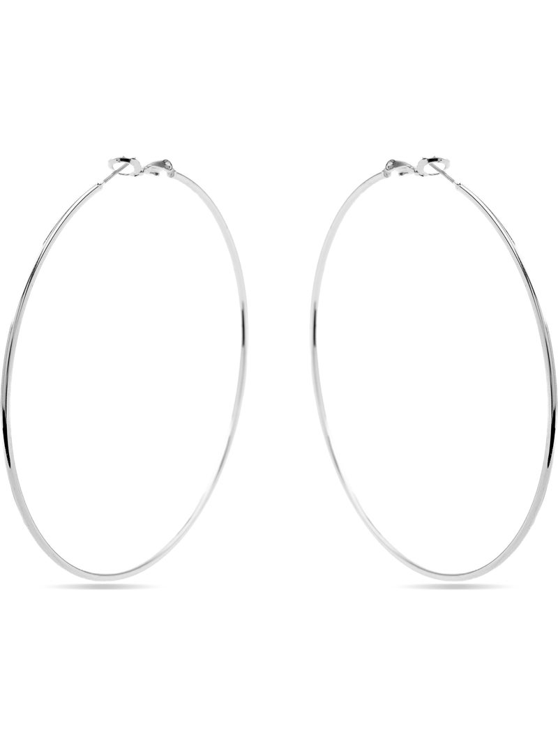Boucles d'oreilles Luxenter rhodiées - Kelxo Gris - Kiabi