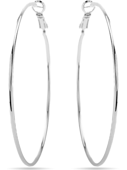 Boucles d'oreilles Luxenter rhodiées - Kelxo - Kiabi