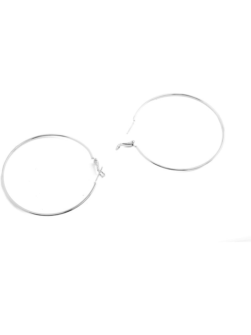 Boucles d'oreilles Luxenter rhodiées - Kelxo Gris - Kiabi