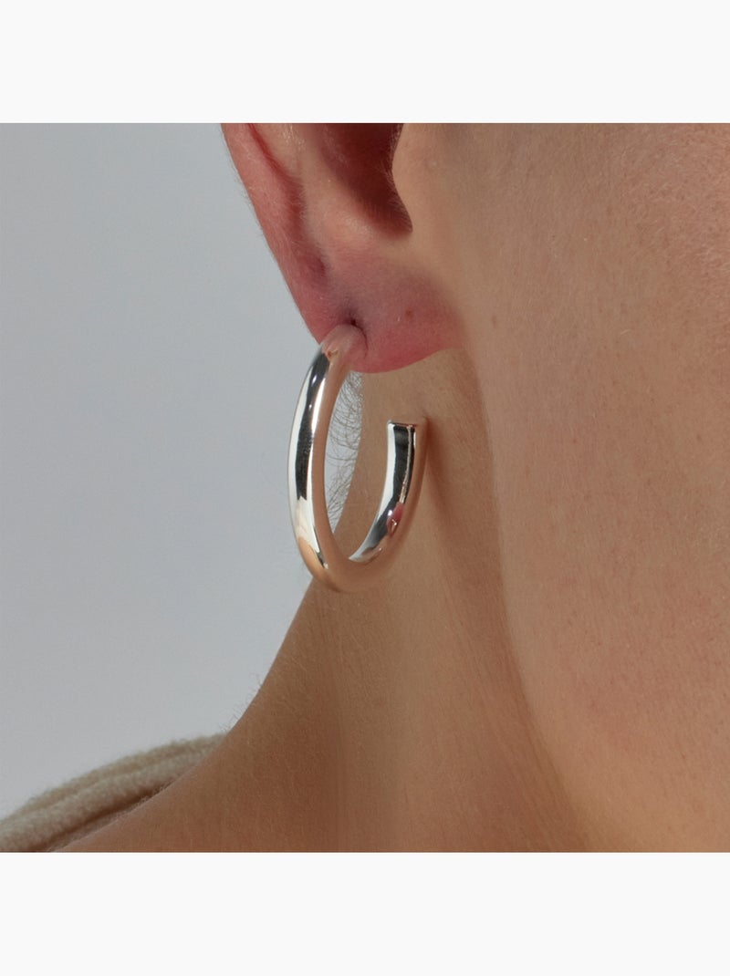 Boucles d'oreilles Luxenter rhodiées - Maret Gris - Kiabi