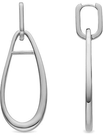 Boucles d'oreilles Luxenter rhodiées - Salsah