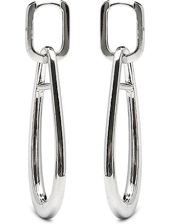 Boucles d'oreilles Luxenter rhodiées - Salsah
