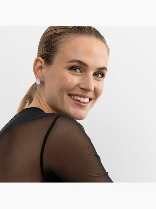 Boucles d'oreilles Luxenter Rindel finition argentée - Kiabi