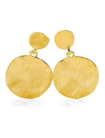 Boucles d'oreilles Luxenter Seriri finition or jaune 18 Kts