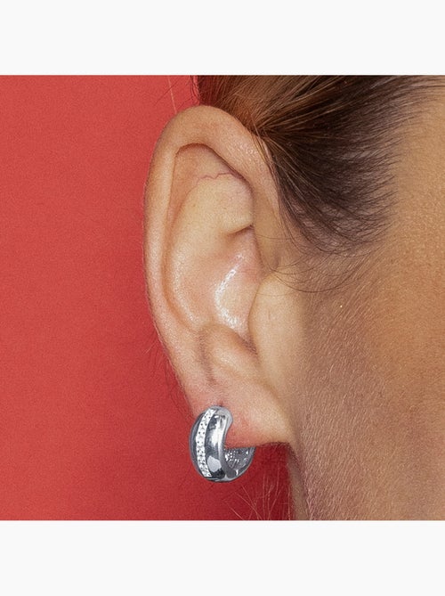 Boucles d'oreilles Luxenter Shio finition argentée - Kiabi Boucles d'oreilles Luxenter Shio finition argentée - Kiabi