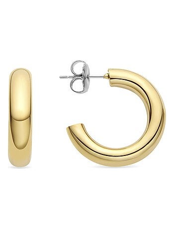 Boucles d'oreilles Luxenter Shiwa finies en plaqué or jaune 18K