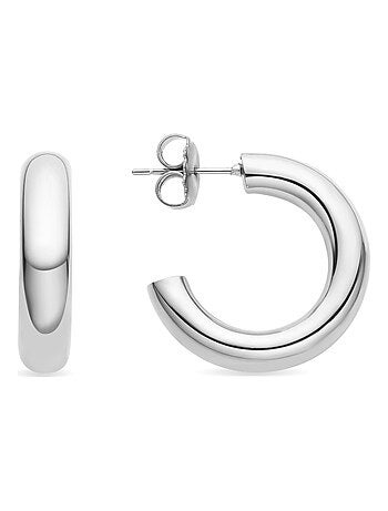 Boucles d'oreilles Luxenter Shiwa plaquées rhodium