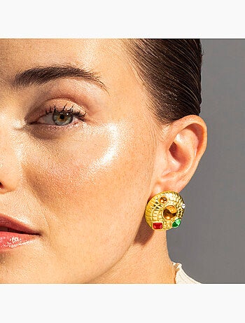 Boucles d'oreilles Luxenter Shurax et plaqué or 18k