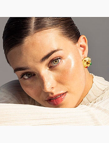 Boucles d'oreilles Luxenter Shurax et plaqué or 18k