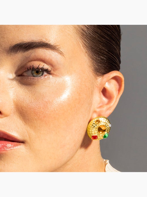 Boucles d'oreilles Luxenter Shurax et plaqué or 18k - Kiabi