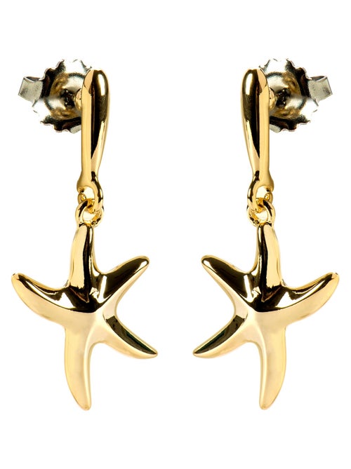 Boucles d'oreilles Luxenter Snes en or jaune 18 carats - Kiabi