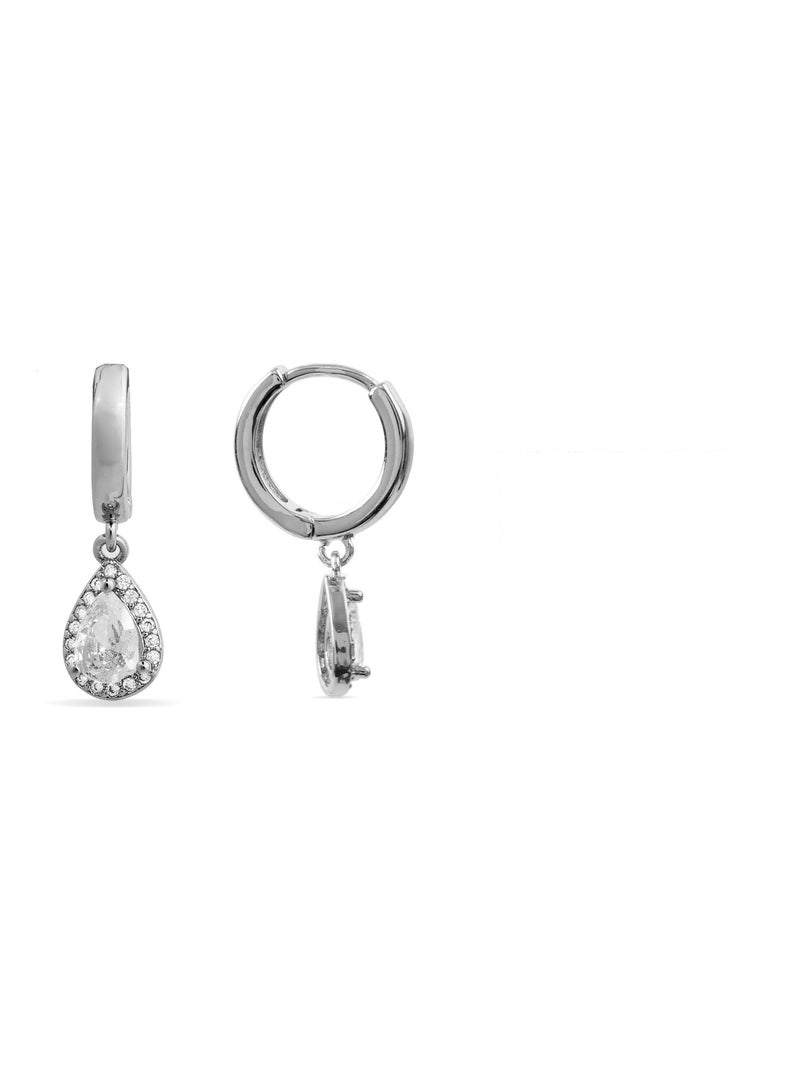 Boucles d'oreilles Luxenter Tavia rhodiées Argent - Kiabi