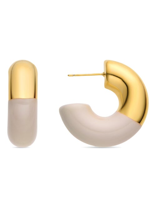 Boucles d'oreilles Luxenter Tayris en or jaune 18 carats - Kiabi Boucles d'oreilles Luxenter Tayris en or jaune 18 carats - Kiabi