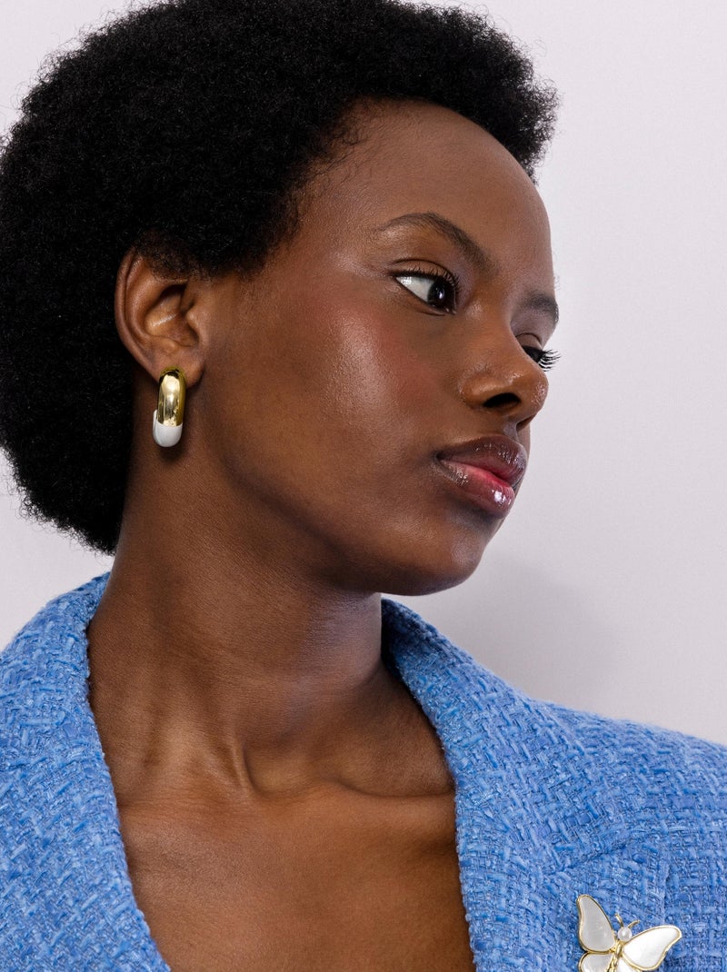 Boucles d'oreilles Luxenter Tayris en or jaune 18 carats Argent - Kiabi