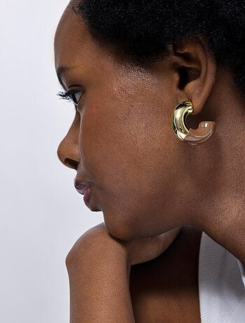 Boucles d'oreilles Luxenter Tayris en or jaune 18 carats