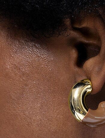 Boucles d'oreilles Luxenter Tayris en or jaune 18 carats