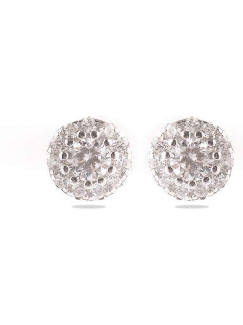 Boucles d'oreilles Luxenter Thib en argent 925 et zirconium brillant plaqué rhodium - Kiabi