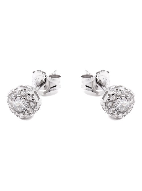 Boucles d'oreilles Luxenter Thib en argent 925 et zirconium brillant plaqué rhodium - Kiabi