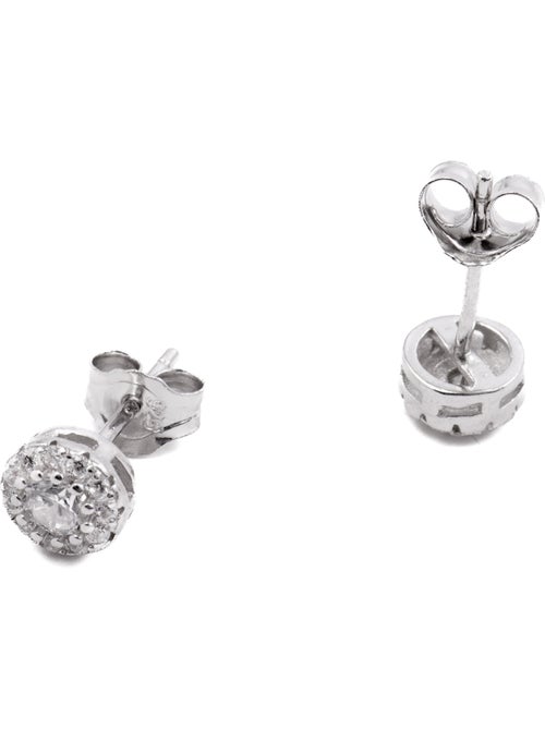 Boucles d'oreilles Luxenter Thib en argent 925 et zirconium brillant plaqué rhodium - Kiabi