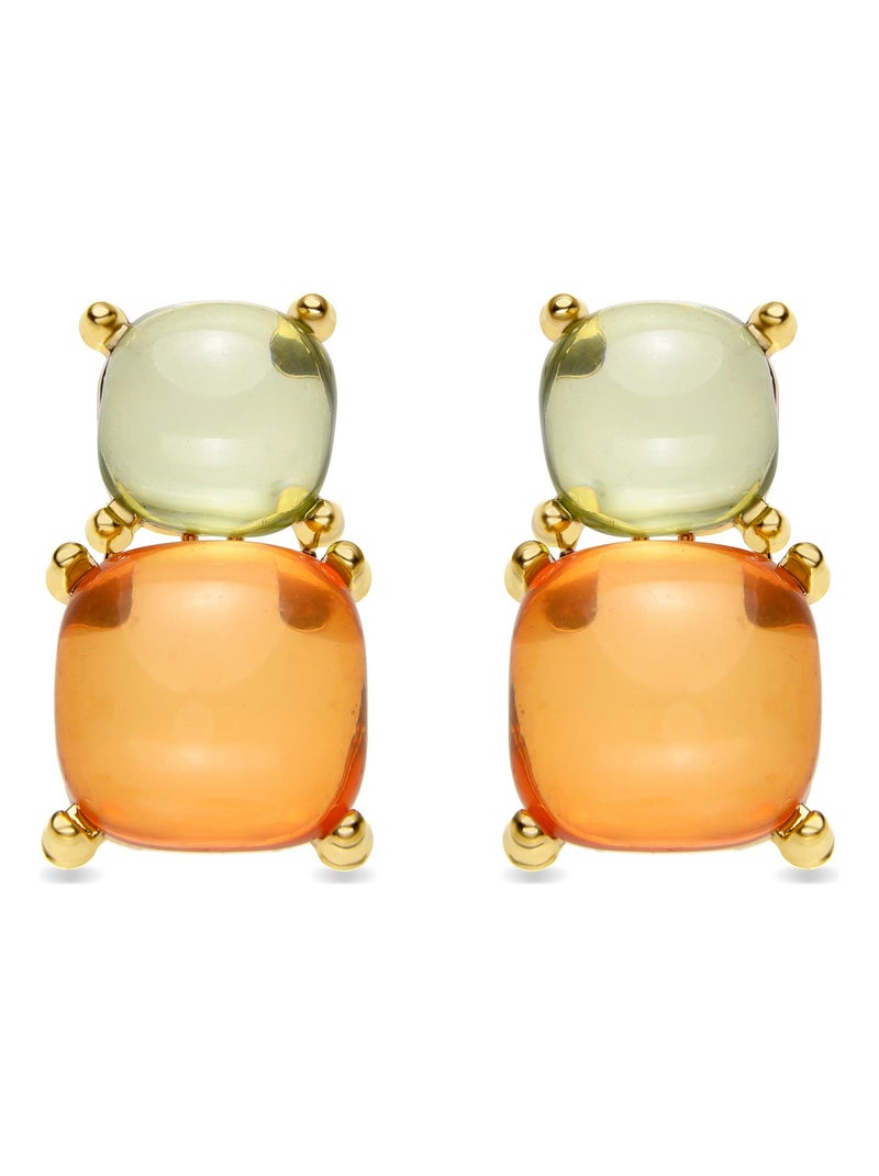 Boucles d'oreilles Luxenter Tosab et plaqué or 18k Multicolore - Kiabi