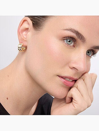 Boucles d'oreilles Luxenter Tudfu finition argentée