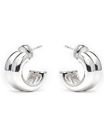 Boucles d'oreilles Luxenter Tudfu finition argentée