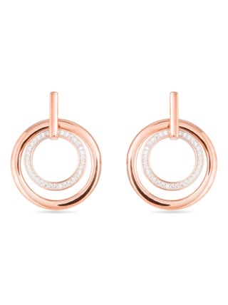 Boucles d'oreilles Luxenter uuka en argent 925 et zircon cubique plaqué rhodium brillant