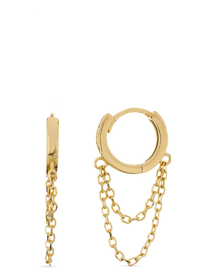 Boucles d'oreilles Luxenter Vesya en or jaune 18 carats Doré/or - Kiabi