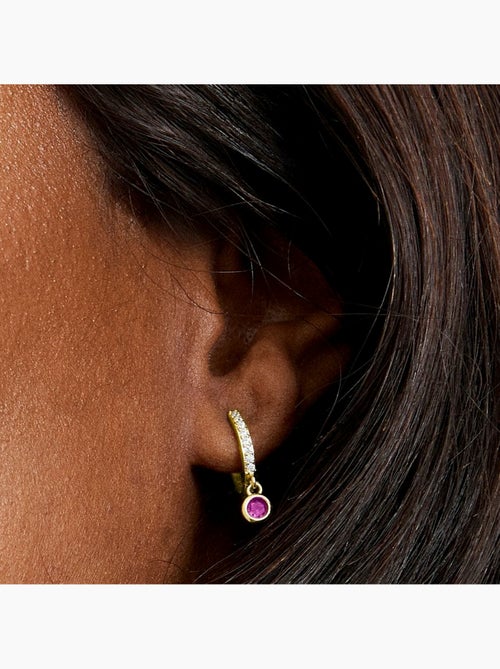 Boucles d'oreilles Luxenter Warlah finition or jaune 18 Kts - Kiabi