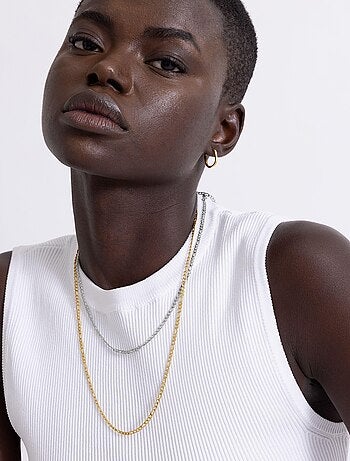 Boucles d'oreilles Luxenter Wiselu finies en plaqué or jaune 18K