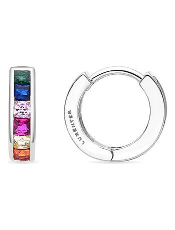 Boucles d'oreilles Luxenter Wudya rhodiées