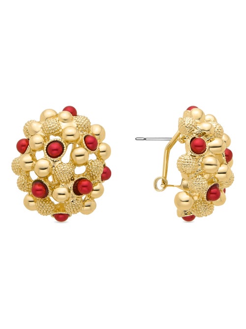 Boucles d'oreilles Luxenter Xiglor et plaqué or 18k - Kiabi