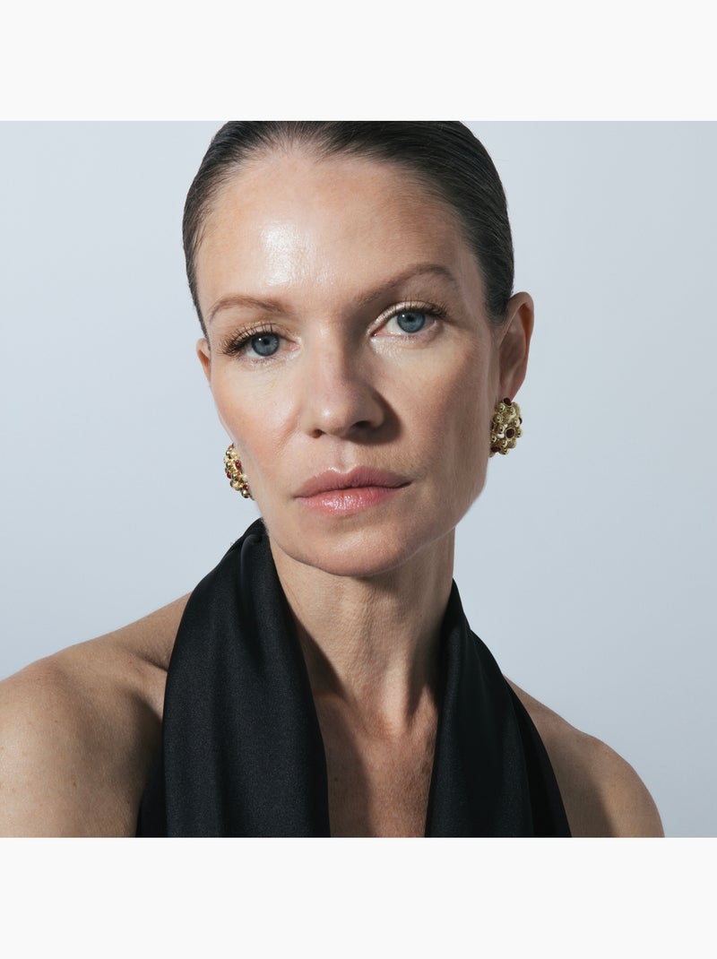 Boucles d'oreilles Luxenter Xiglor et plaqué or 18k Rouge - Kiabi