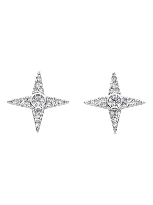 Boucles d'oreilles Luxenter Ylu rhodiées - Kiabi