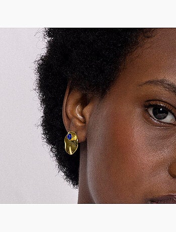 Boucles d'oreilles Luxenter Yumi et plaqué or 18k