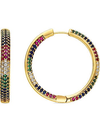 Boucles d'oreilles Luxenter Zanki et plaqué or 18k