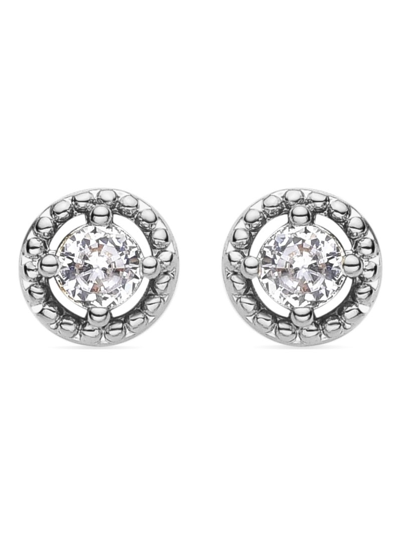 Boucles d'oreilles Luxenter Ziaela Zirconia Argent - Kiabi