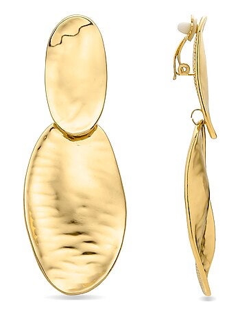 Boucles d'oreilles Luxenter Zinlay en or jaune 18 carats