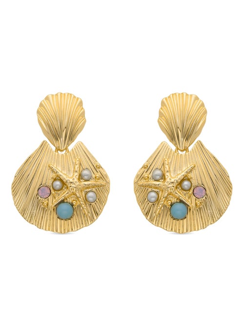 Boucles d'oreilles Luxenter Zintol en or jaune 18 carats - Kiabi