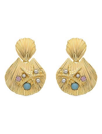 Boucles d'oreilles Luxenter Zintol et plaqué or 18k
