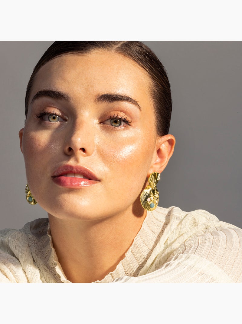 Boucles d'oreilles Luxenter Zintol et plaqué or 18k Multicolore - Kiabi