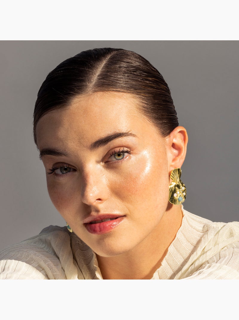 Boucles d'oreilles Luxenter Zintol et plaqué or 18k Multicolore - Kiabi